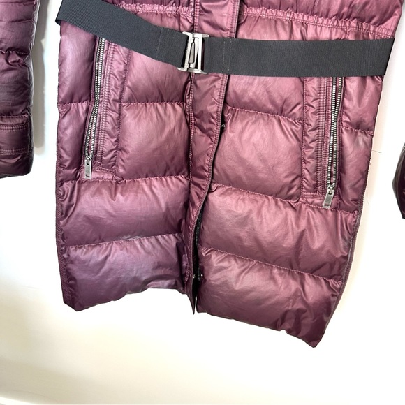 BURBERRY gorgeous warm down puffer coat. Plum color.  size 14y or 164 cm. - Picture 3 of 12